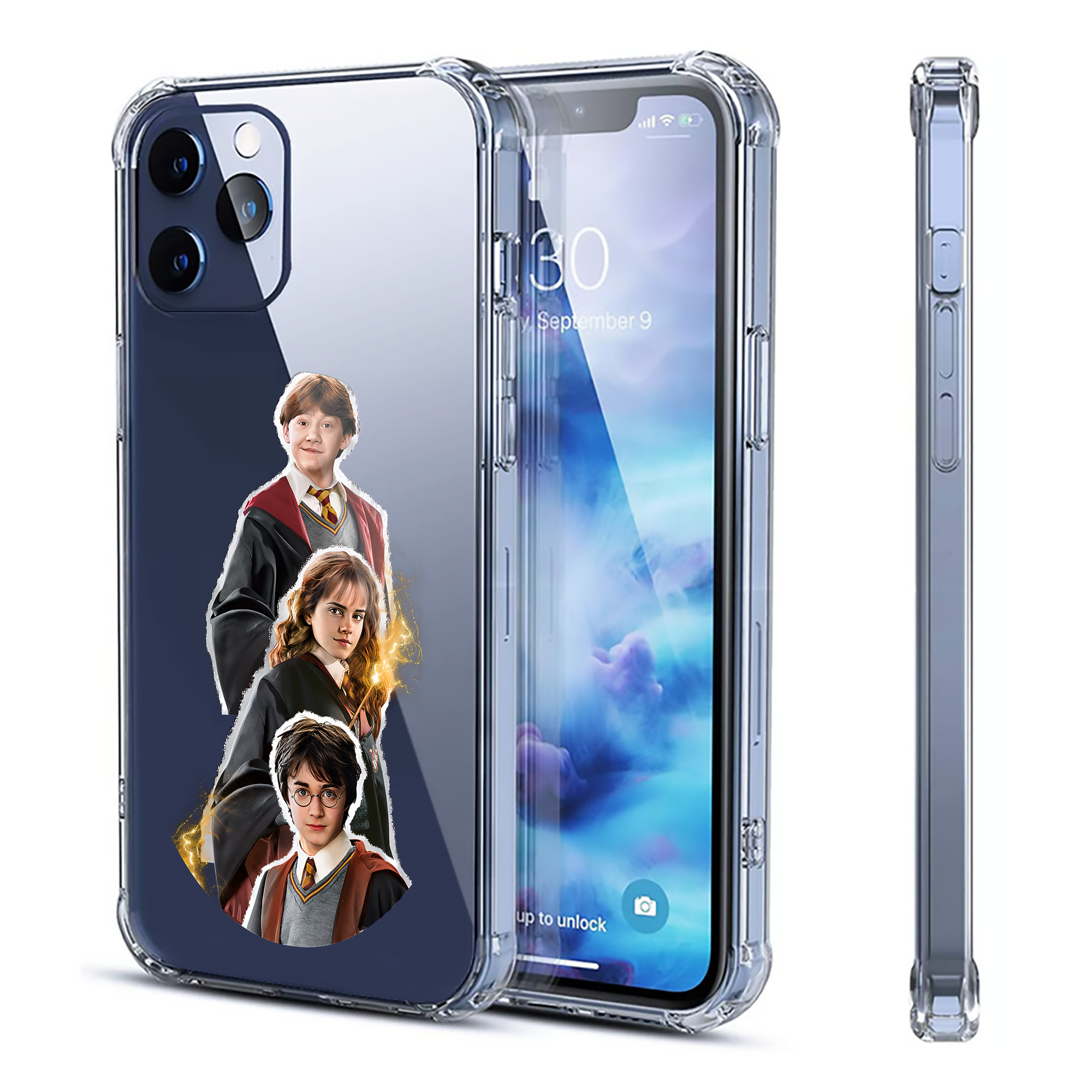 （画像用） Harry Potter ハリー・ポッターシリーズ 【iPhone 12シリーズ対応】透明スマホケース（クリアソフトケース）